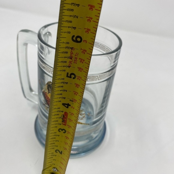 Vintage Princess House Wild Game Series Ice Blue Glass Pheasant Bird Stein Mug - Picture 5 of 5